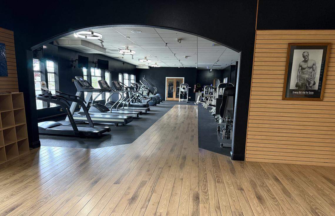 The recently sold Gym One in Cambria is now Coast Fitness Club, which includes this large room full of exercise and training equipment.